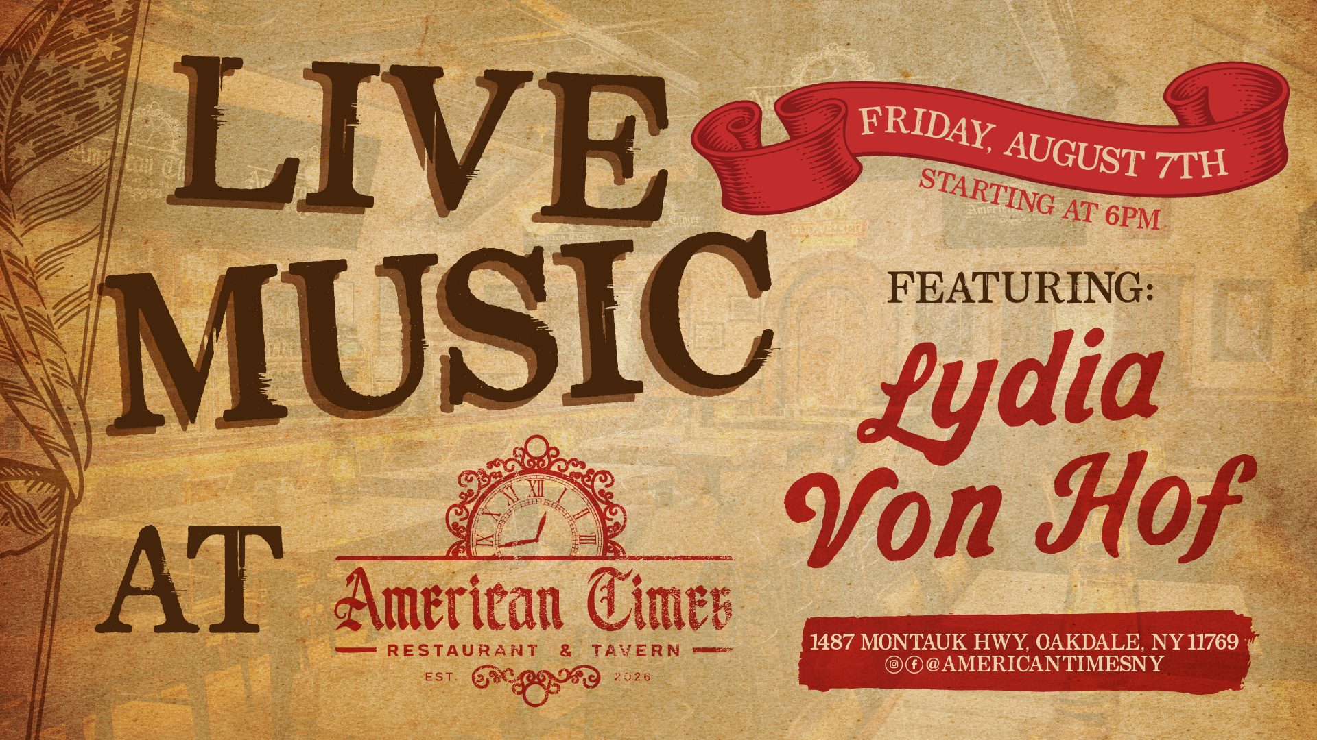 Live Music - Lydia Von Hof